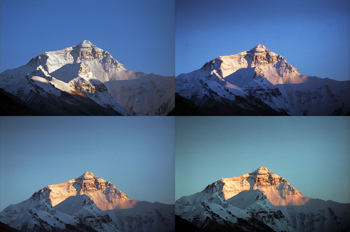 32 Everest North Face At Sunset From Rongbuk Monastery